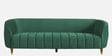 Hairo Velvet 3 Seater Sofa In Forest Green Colour