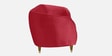 Hairo Velvet 3 Seater Sofa In Red Colour