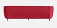 Hairo Velvet 3 Seater Sofa In Red Colour