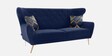 Halifax Velvet 3 Seater Sofa in Navy Blue Colour Halifax Velvet 3 Seater Sofa in Navy Blue Colour