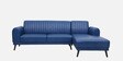 Hampton Leatherette LHS Sectional Sofa in Blue Colour