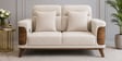 Harbour Sal Wood 2 seater Sofa In Off-White Colour