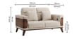 Harbour Sal Wood 2 seater Sofa In Off-White Colour