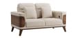 Harbour Sal Wood 2 seater Sofa In Off-White Colour