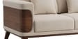 Harbour Sal Wood 3 seater Sofa In Off-White Colour