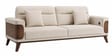 Harbour Sal Wood 3 seater Sofa In Off-White Colour
