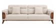 Harbour Sal Wood 3 seater Sofa In Off-White Colour