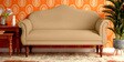Harleston Sheesham Wood 2 Seater Sofa In Honey Oak Finish