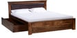 Oakville King Size Bed With Storage in Provincial Teak Finish