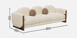 Havenrest 3 Seater Sofa In Off White Colour
