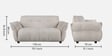 Hazel Fabric 2 Seater Sofa In Beige Colour
