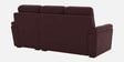 Hazelwood Velvet Fabric Fabric LHS Sectional Sofa (2 + Lounger) in Wine Red Color