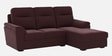 Hazelwood Velvet Fabric Fabric LHS Sectional Sofa (2 + Lounger) in Wine Red Color