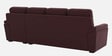 Hazelwood Velvet Fabric Fabric LHS Sectional Sofa (3 + Lounger) in Wine Red Color