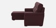 Hazelwood Velvet Fabric Fabric RHS Sectional Sofa (2 + Lounger) in Wine Red Color