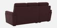 Hazelwood Velvet Fabric Fabric RHS Sectional Sofa (2 + Lounger) in Wine Red Color