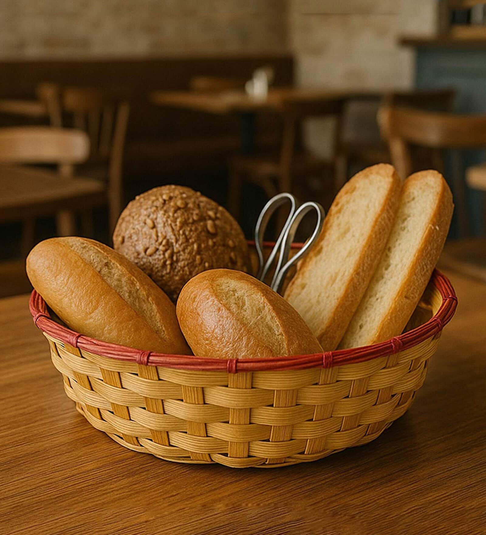 Multipurpose Bamboo Set Of 2 Kitchen Basket   Ideal Fruit,Vegetable & Gift Basket Hamper