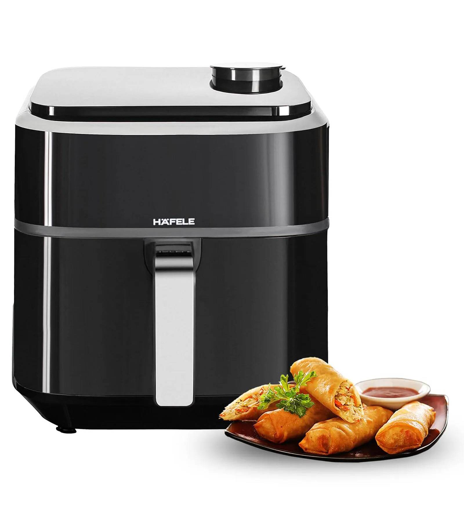 Hafele NOIL STEAM Air Fryer, 6.7L Digital Air Fryer with 360  Steam + Rapid Air Circulation Technology & Touch Panel, 8 Preset Menus, Non-Stick Air Fry Basket, 1800W, (Black)