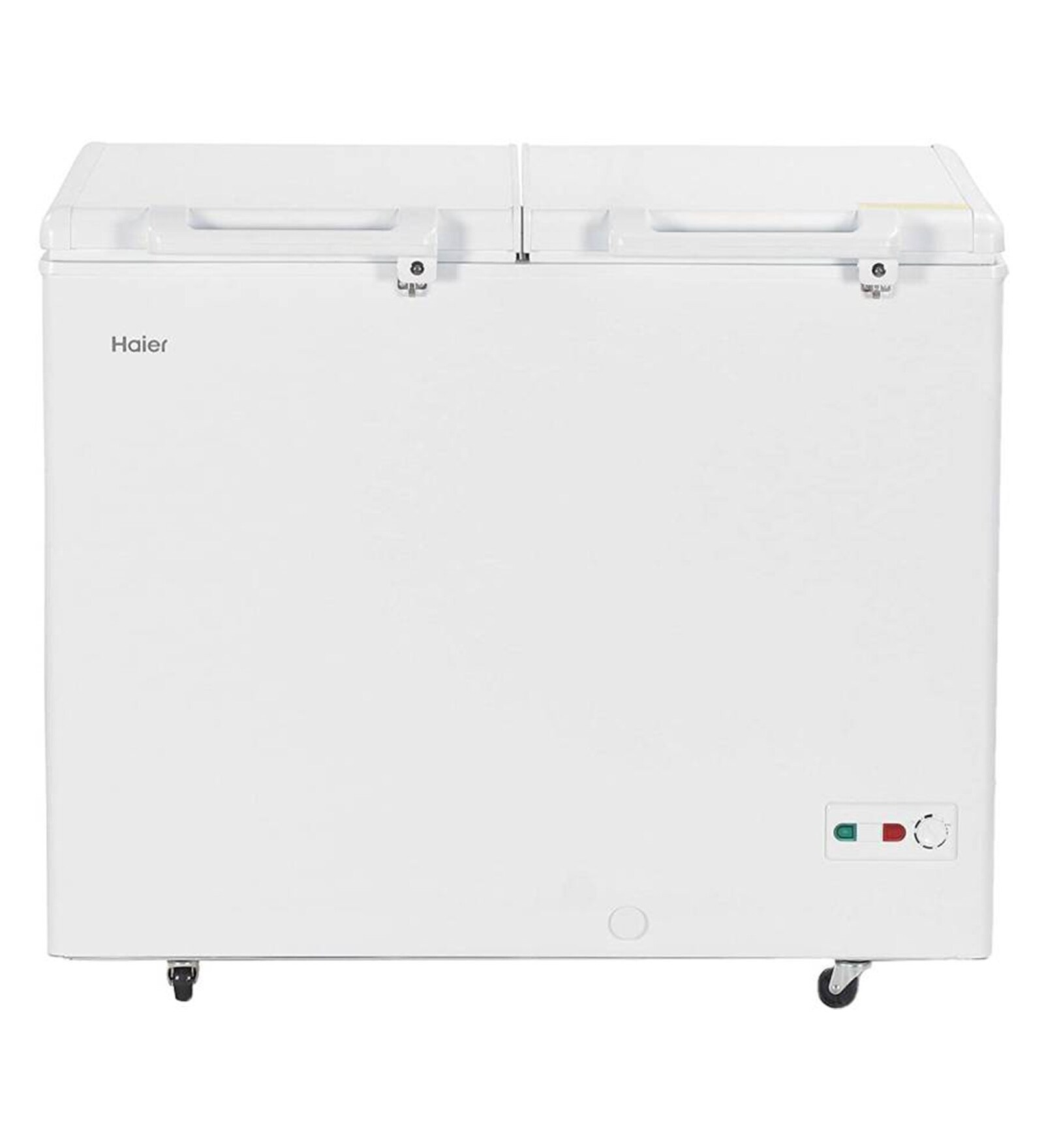 Haier 319 L Double Door Standard Deep Freezer  (White, HCC-345HCDD)