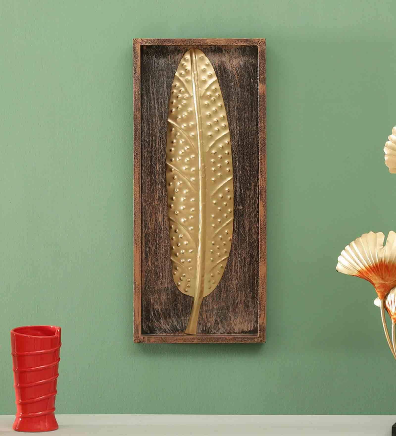 Hale Leaf Multicolour Iron Wall Art