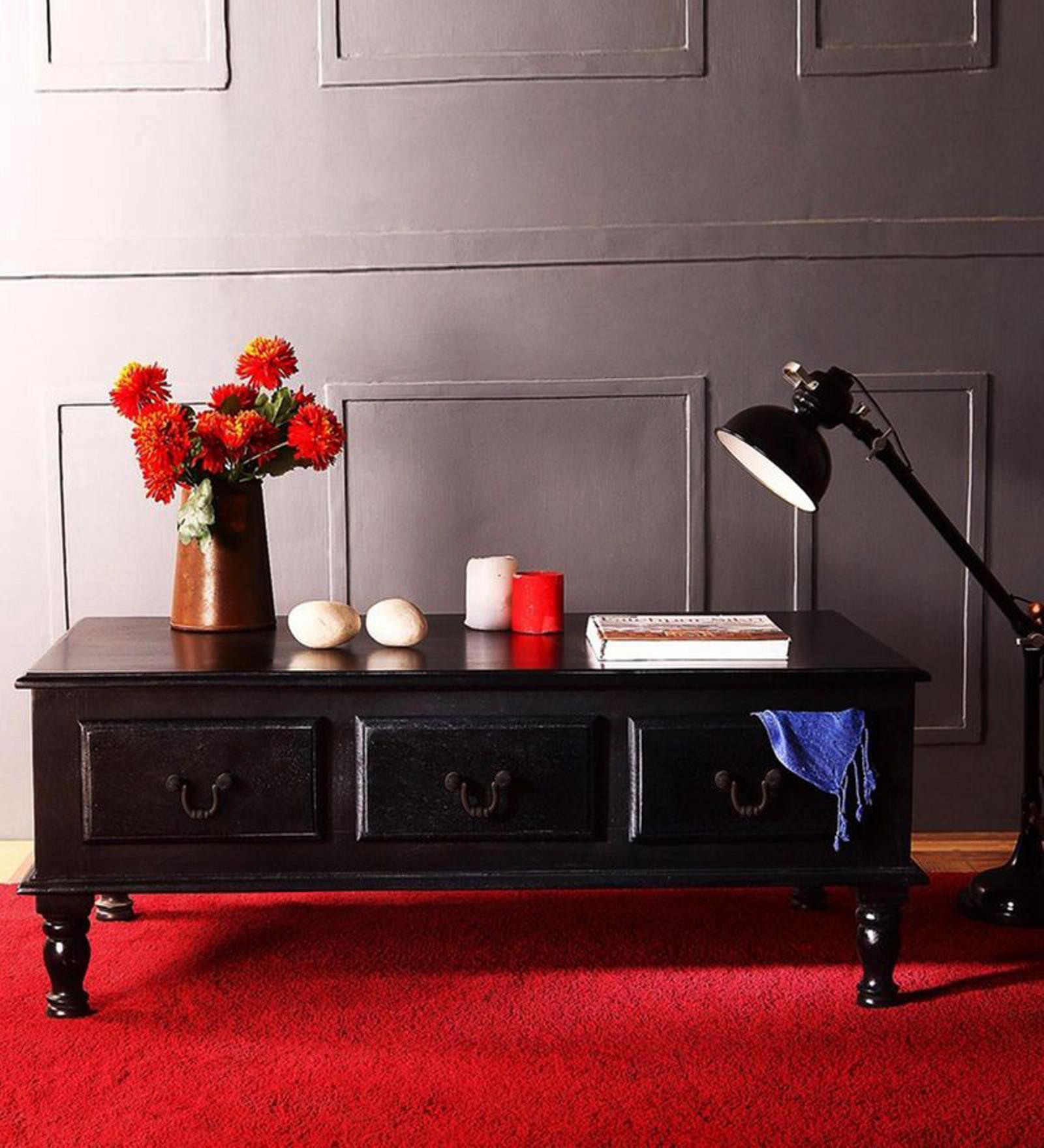 Buy Hamilton Coffee & Centre Table in Espresso Walnut Finish on Rent