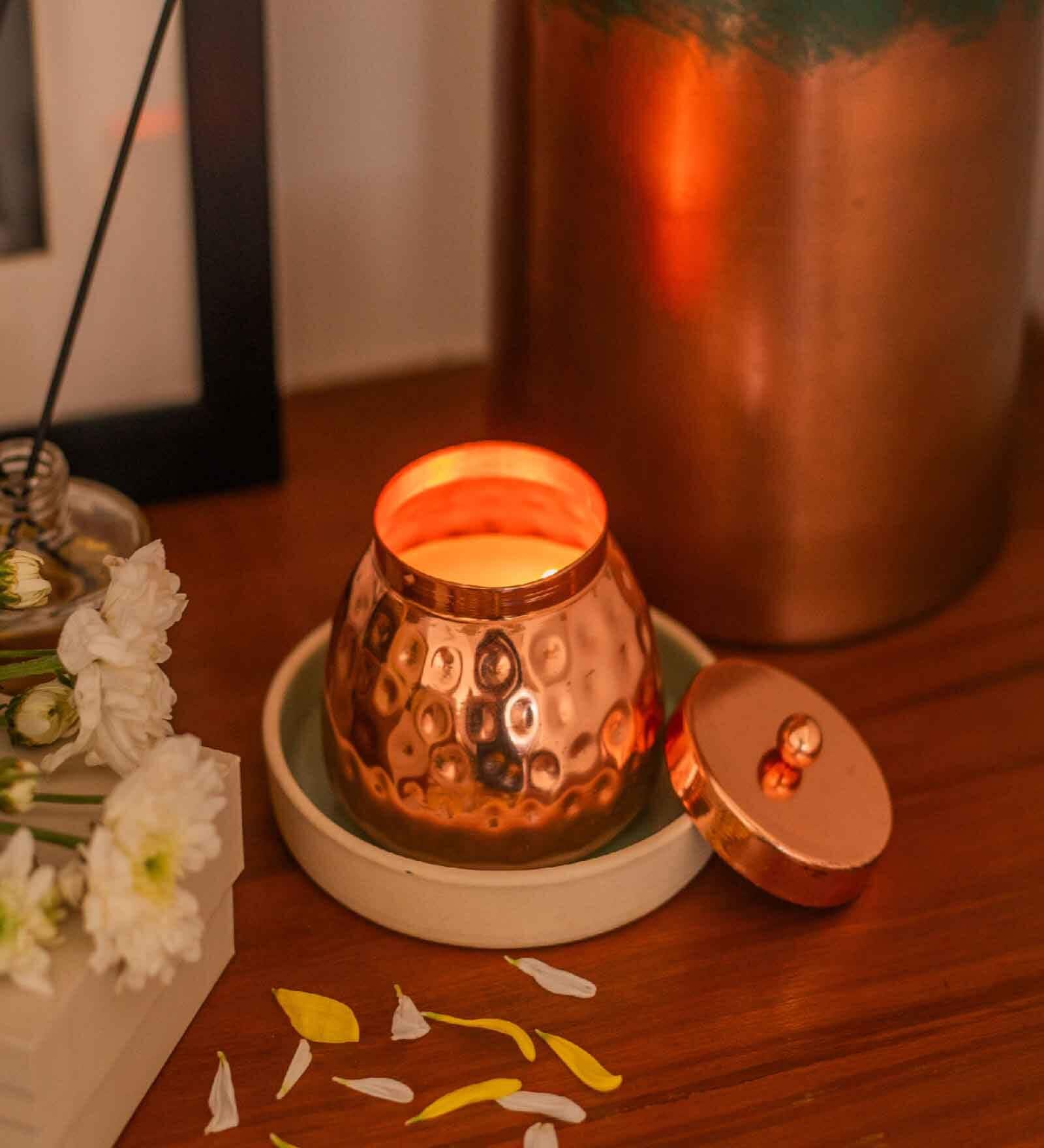Hammered Copper Copper Scented Candles