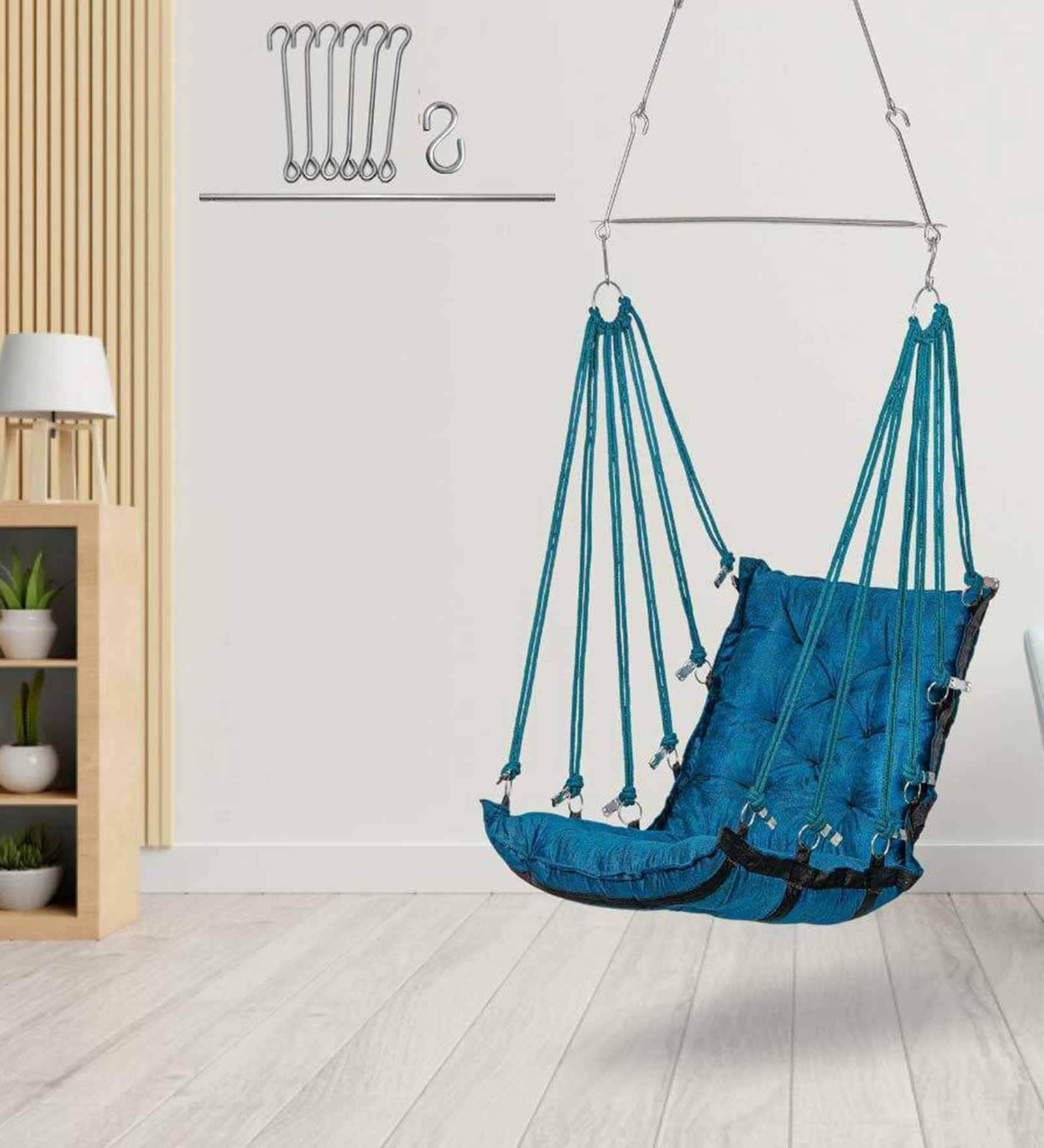 Velvet Swing in Blue Colour Velvet Swing in Blue Colour