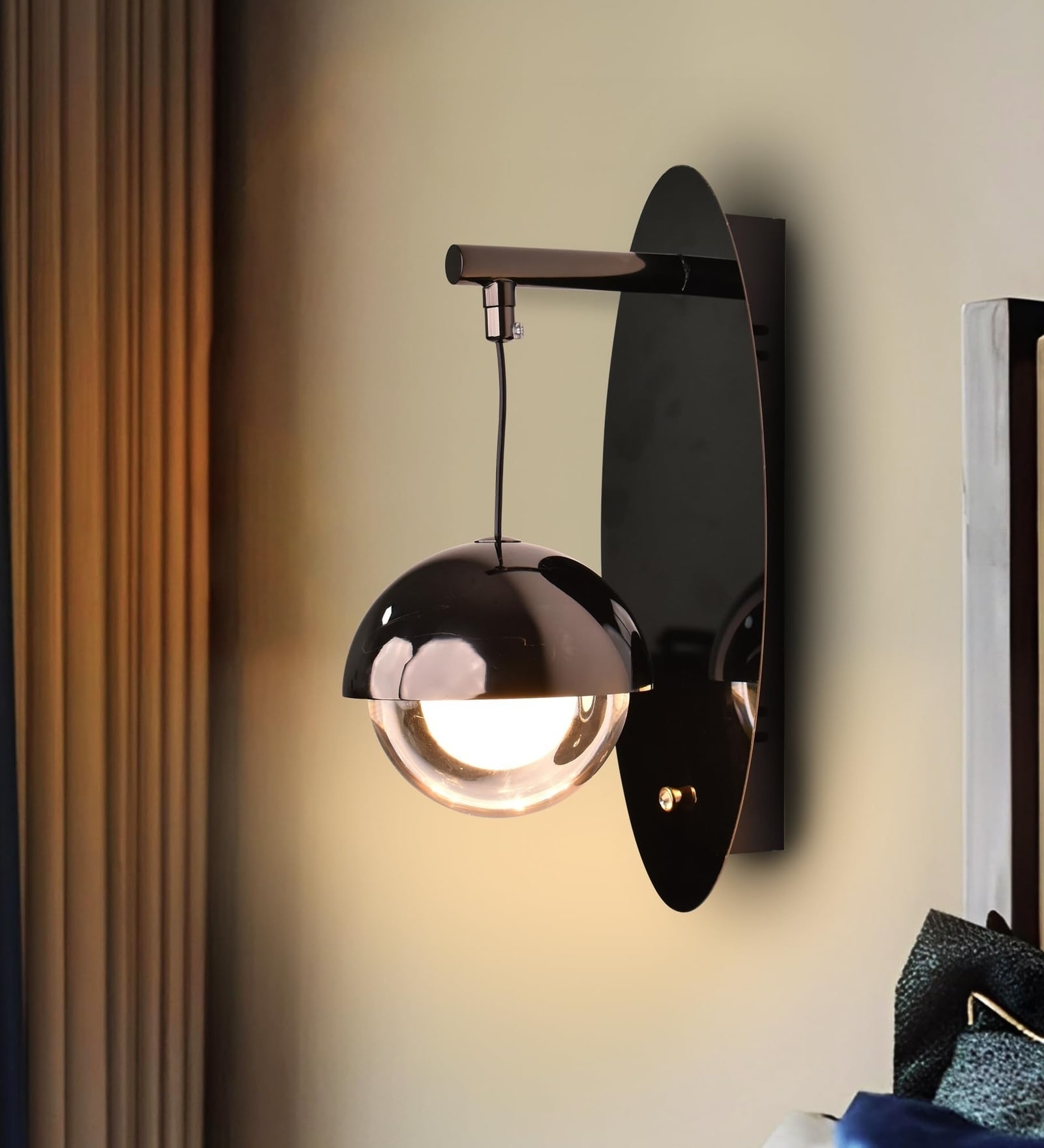 Hampton 10W Modern LED Wall Lamp | 3 Light Modes (Warm, Natural & Cool White) | Decorative Wall Mount Light for Living Room, Bedroom & Bedside Home D cor