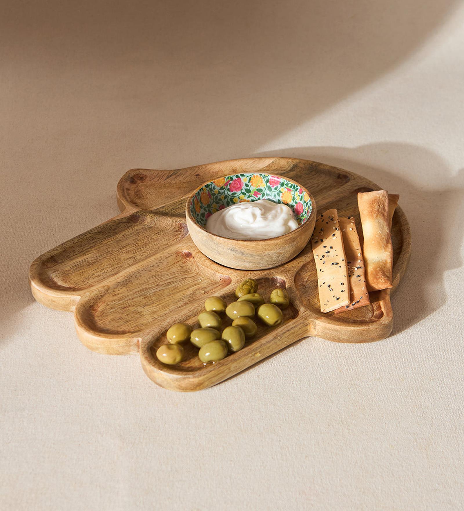 Hamsa Hand Chip & Dip Platter