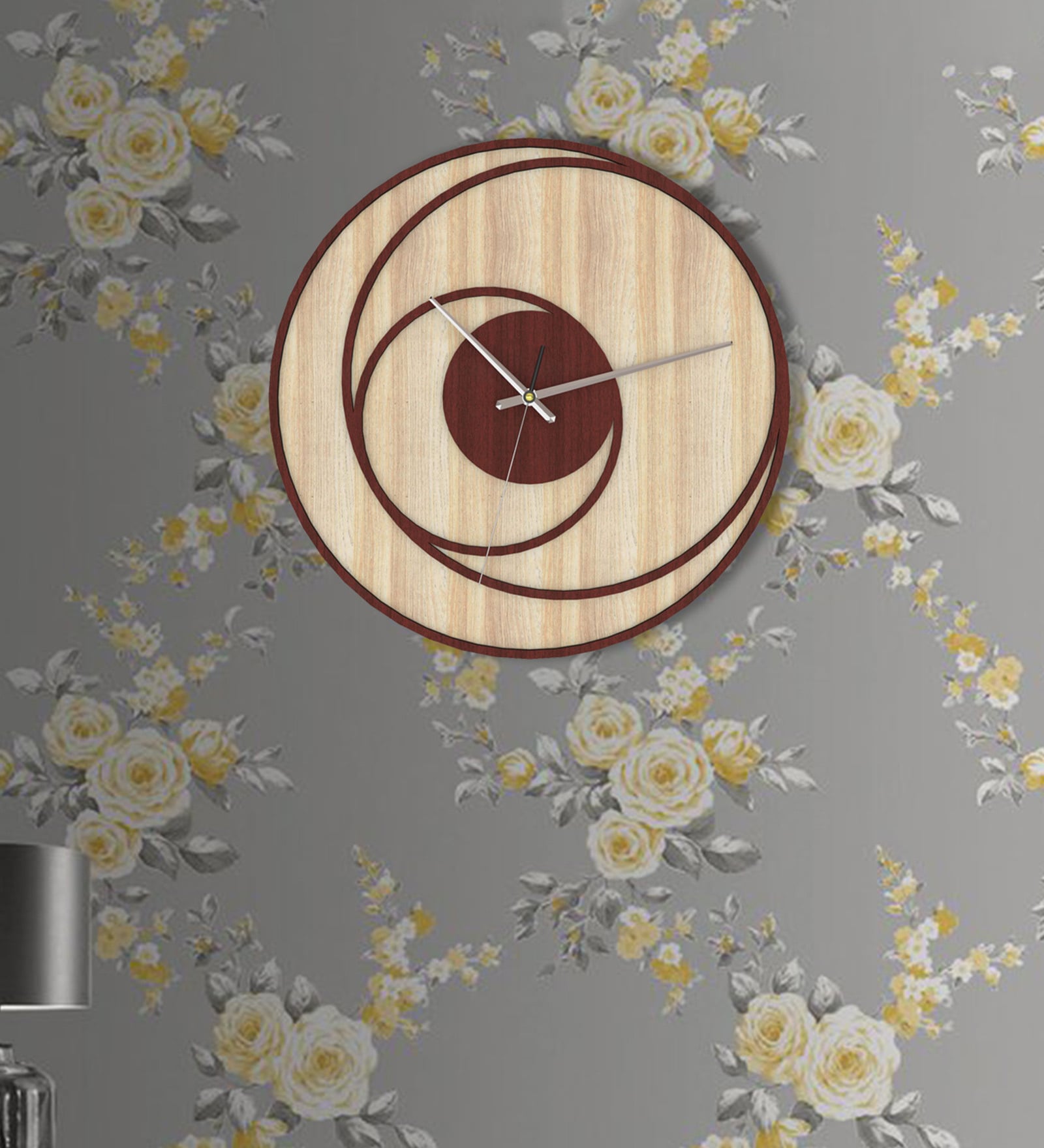 Buy Grain Handcrafted Brown Colour MDF Wall Clock at 24% OFF by Planet ...