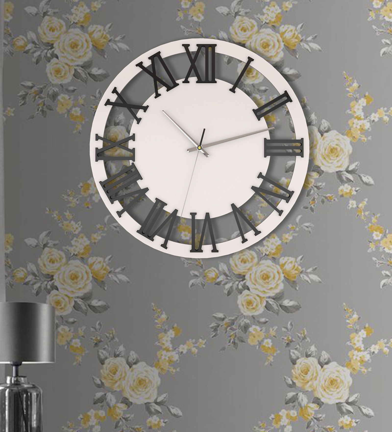 Element Handcrafted Brown Colour MDF Wall Clock