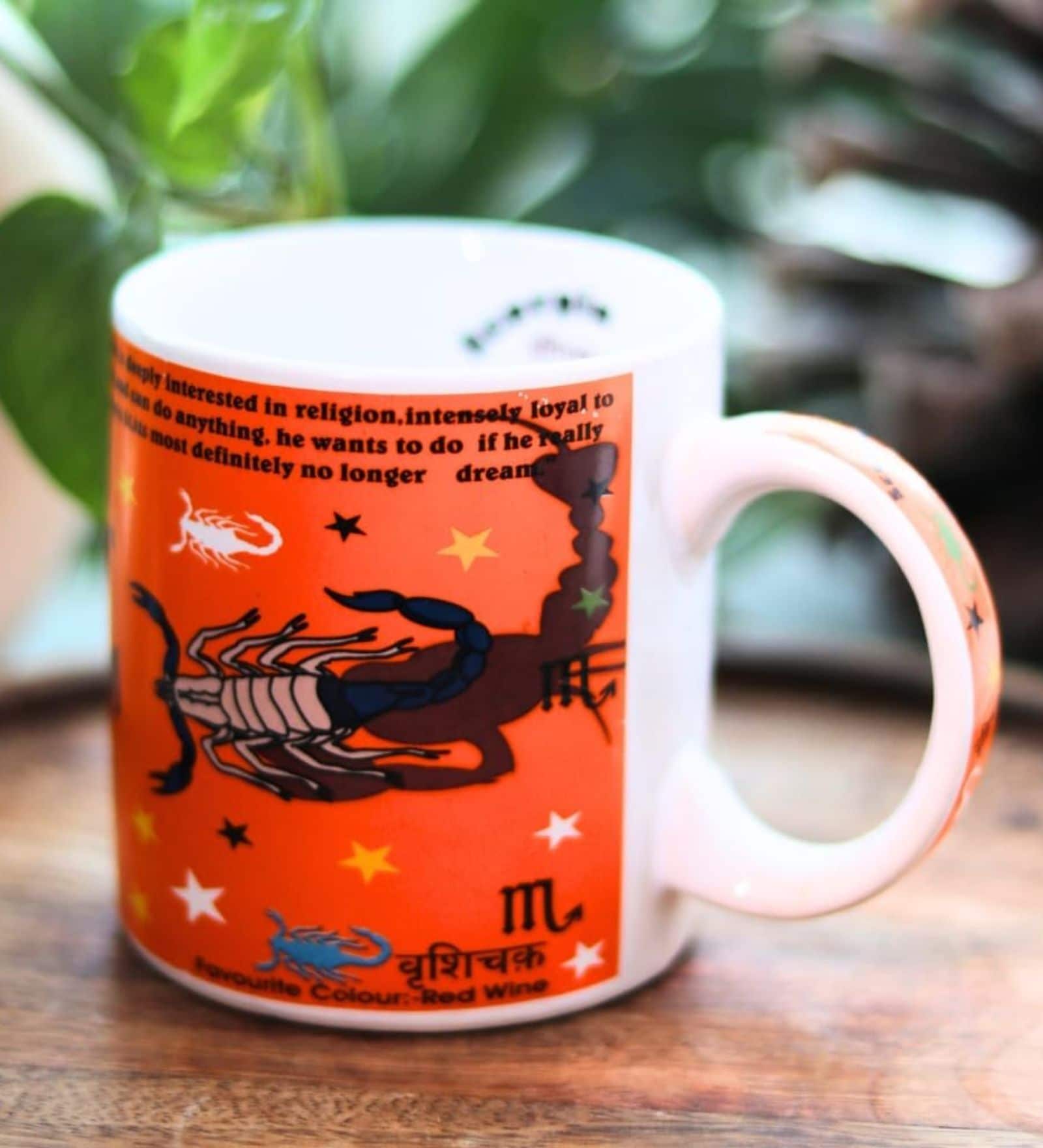 Handcrafted Ceramic Scorpio Zodiac Mug