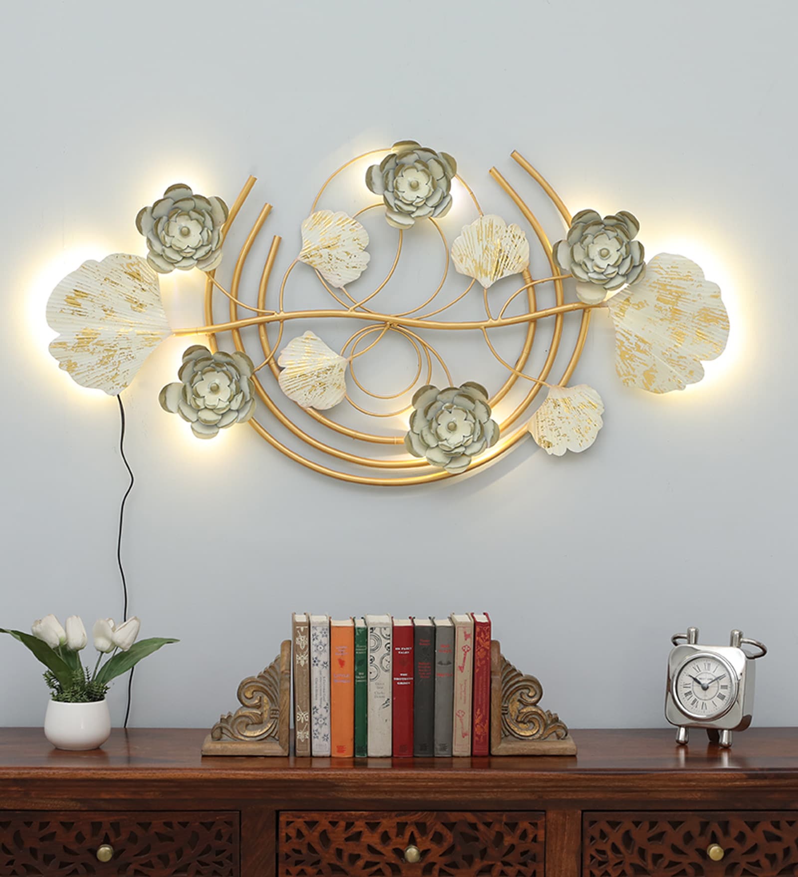 Handmade Multicolour Abstract Metal Wall Art