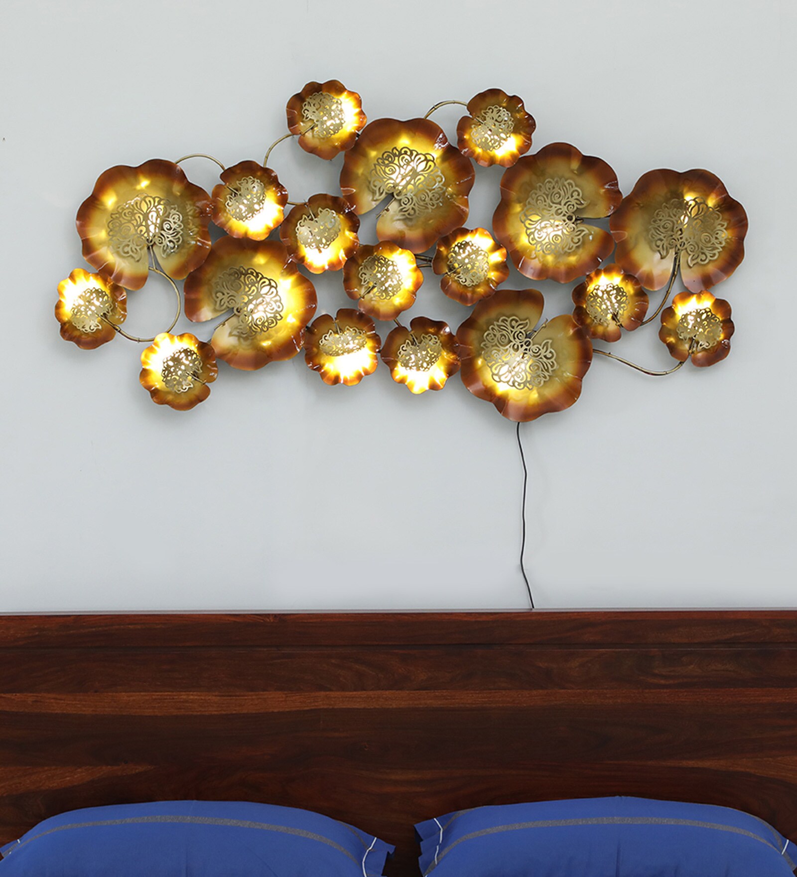 Handmade Multicolour Abstract Metal Wall Art