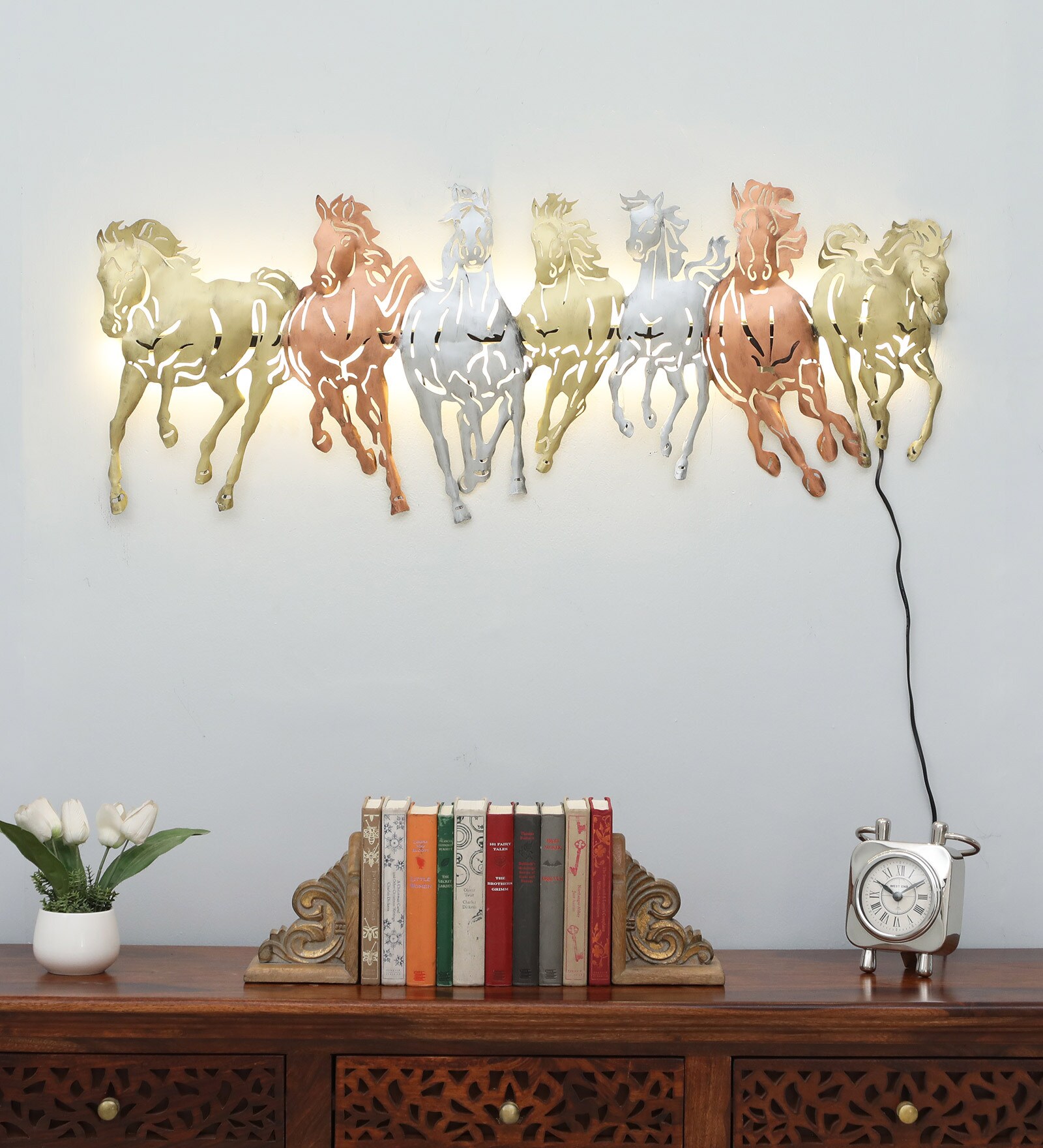 Handmade Multicolour Wildlife Metal Wall Art