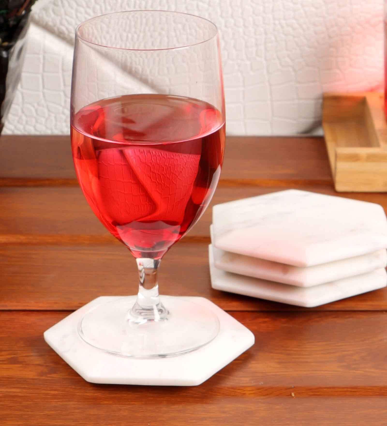 Handmade White Marble 12 Inch Dia Cheese Platter Serving Tray with Gold Foil on Borders