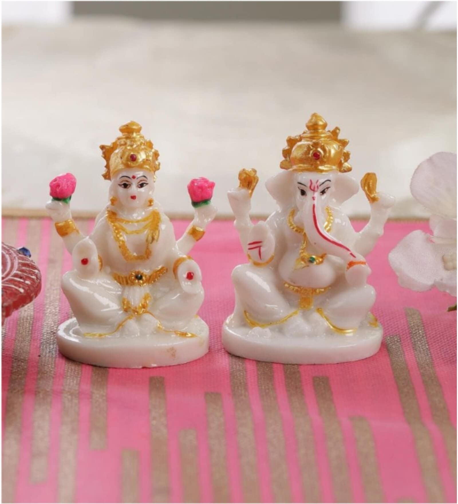 Handpainted Laxmi Ganesh