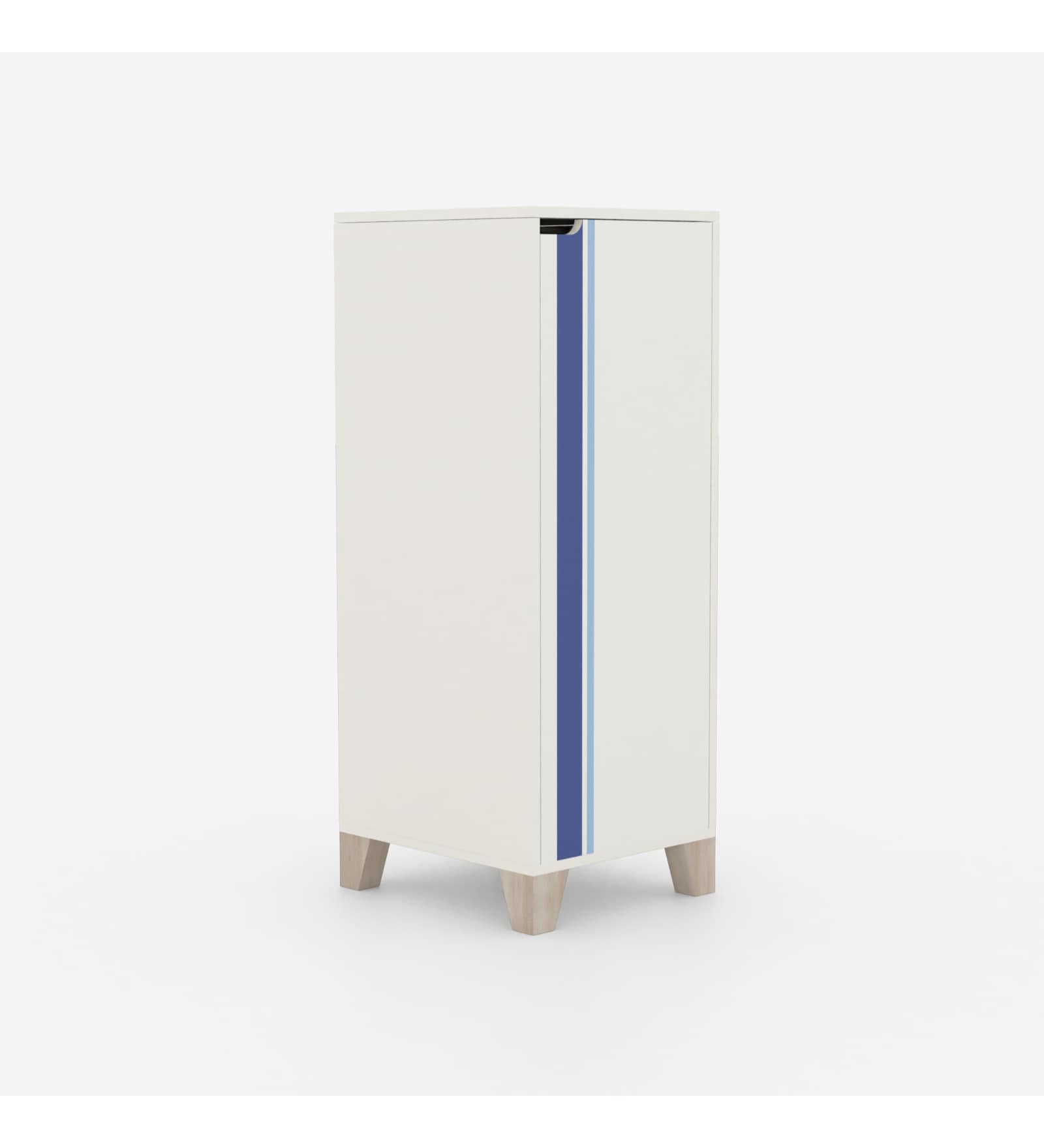 Handy Dandy Kids Storage Cabinet in White and Blue Finish