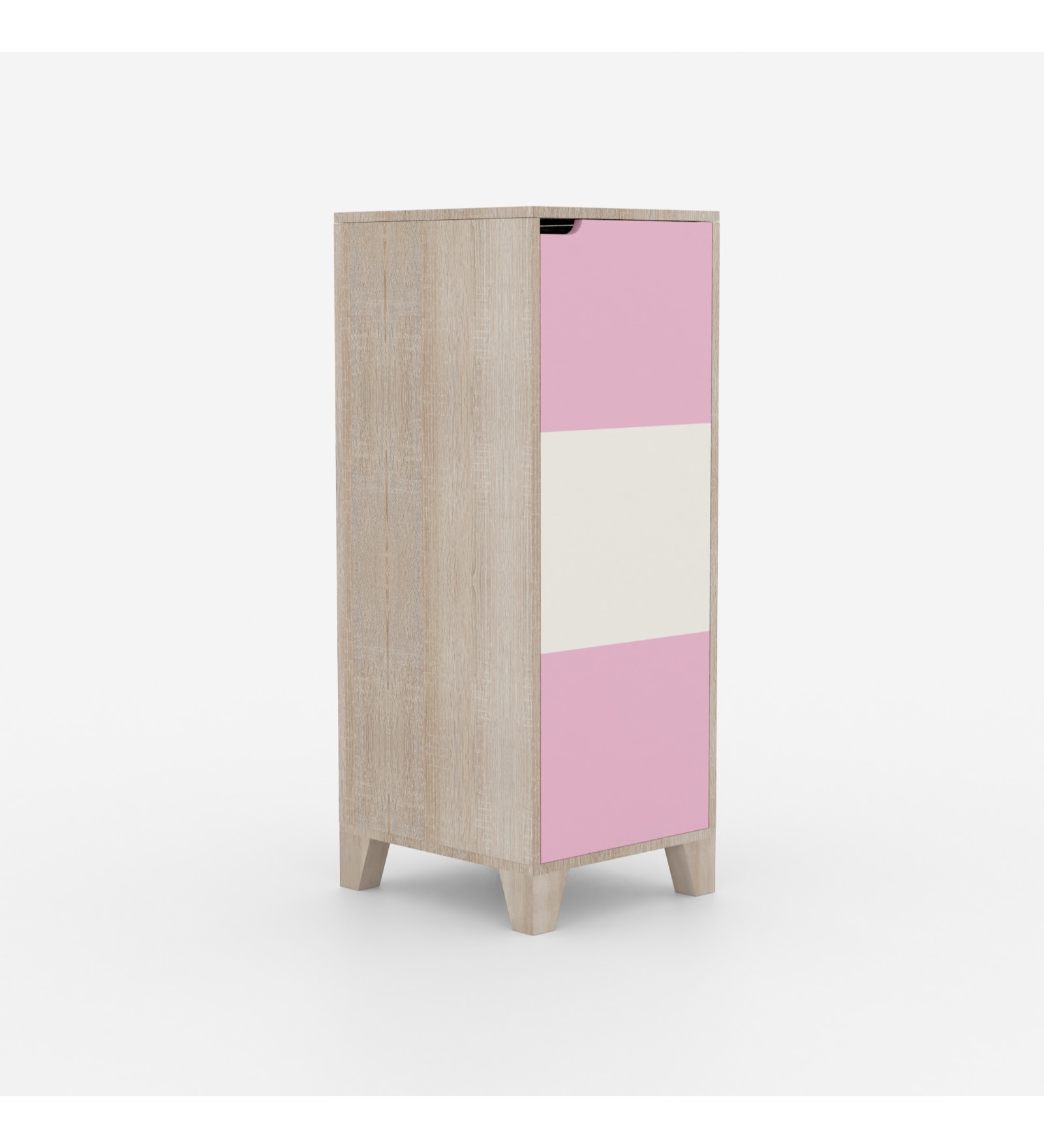 Handy Dandy Kids Storage Cabinet in White and Light Blue Finish