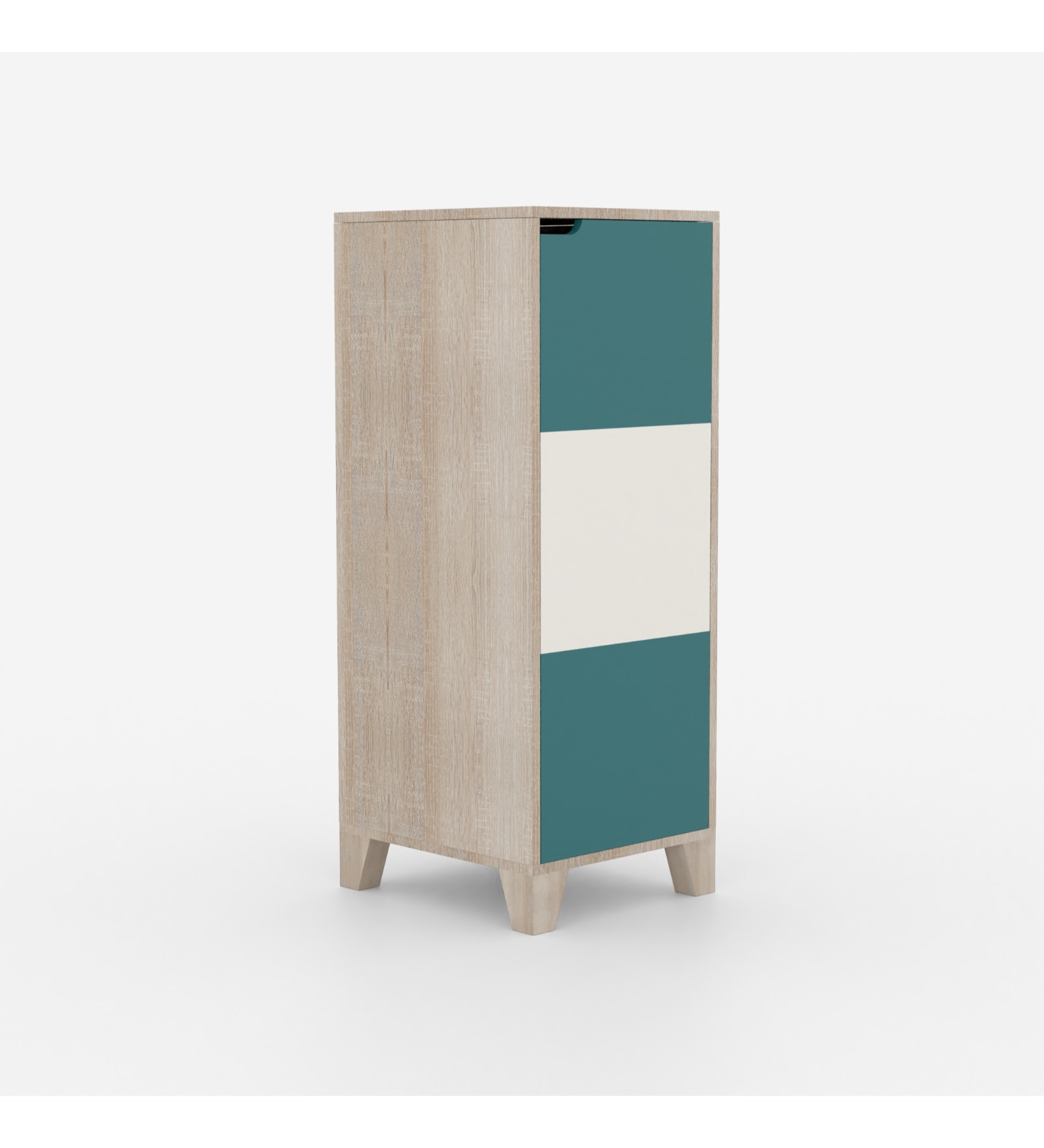 Handy Dandy Kids Storage Cabinet in White and Pink Finish