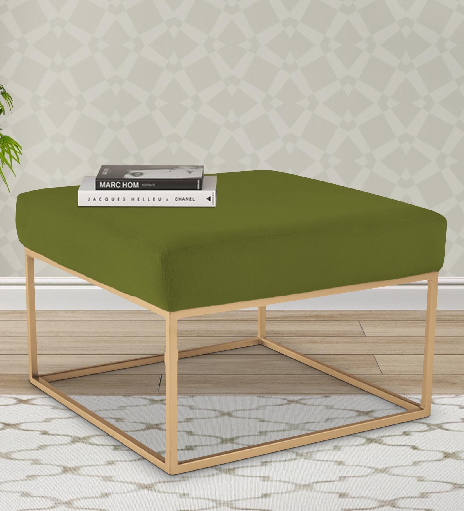 Hanna Seating Stool in Royal Apple Green Colour