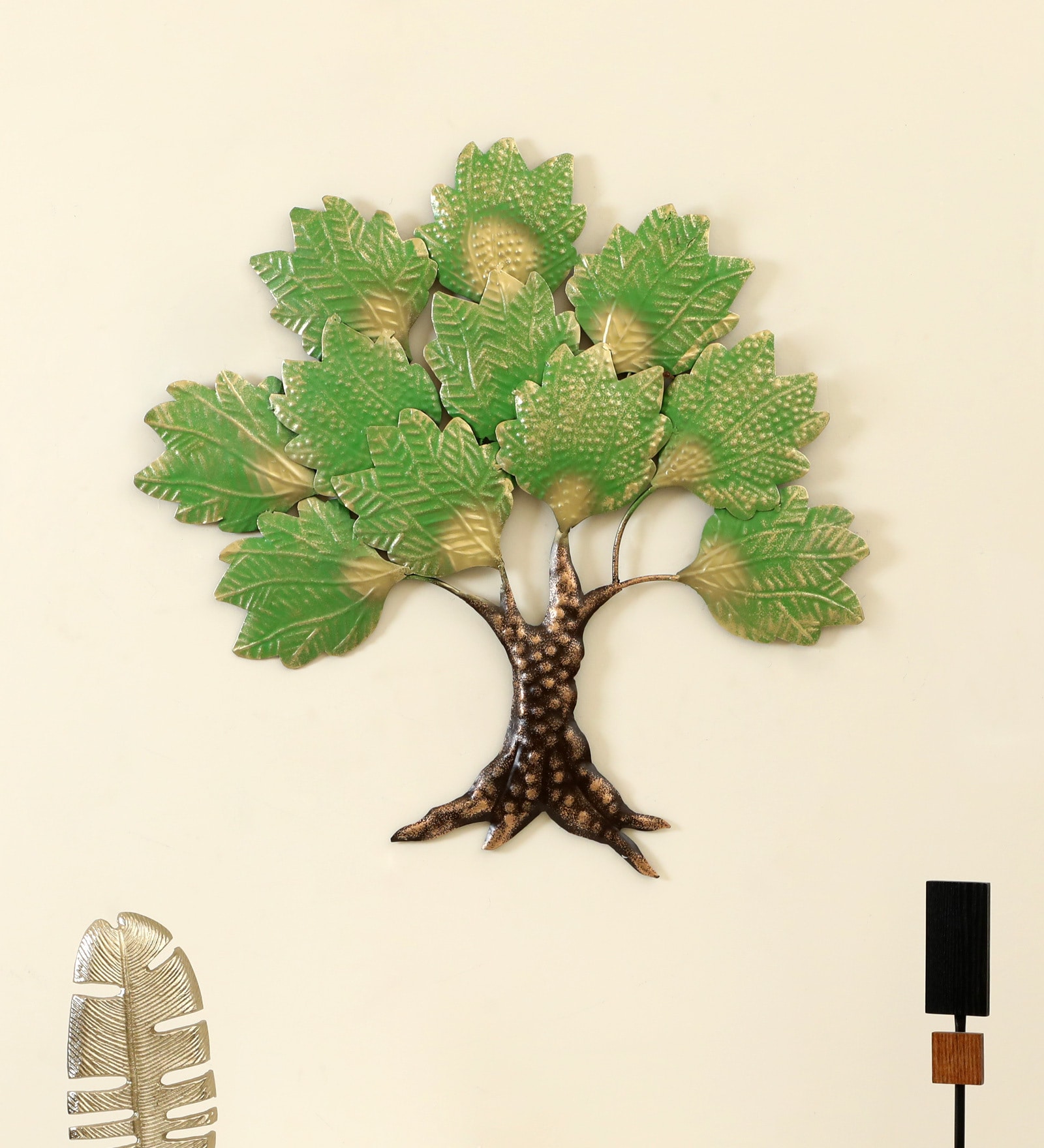Hansa Tree Multicolour Iron Wall Art