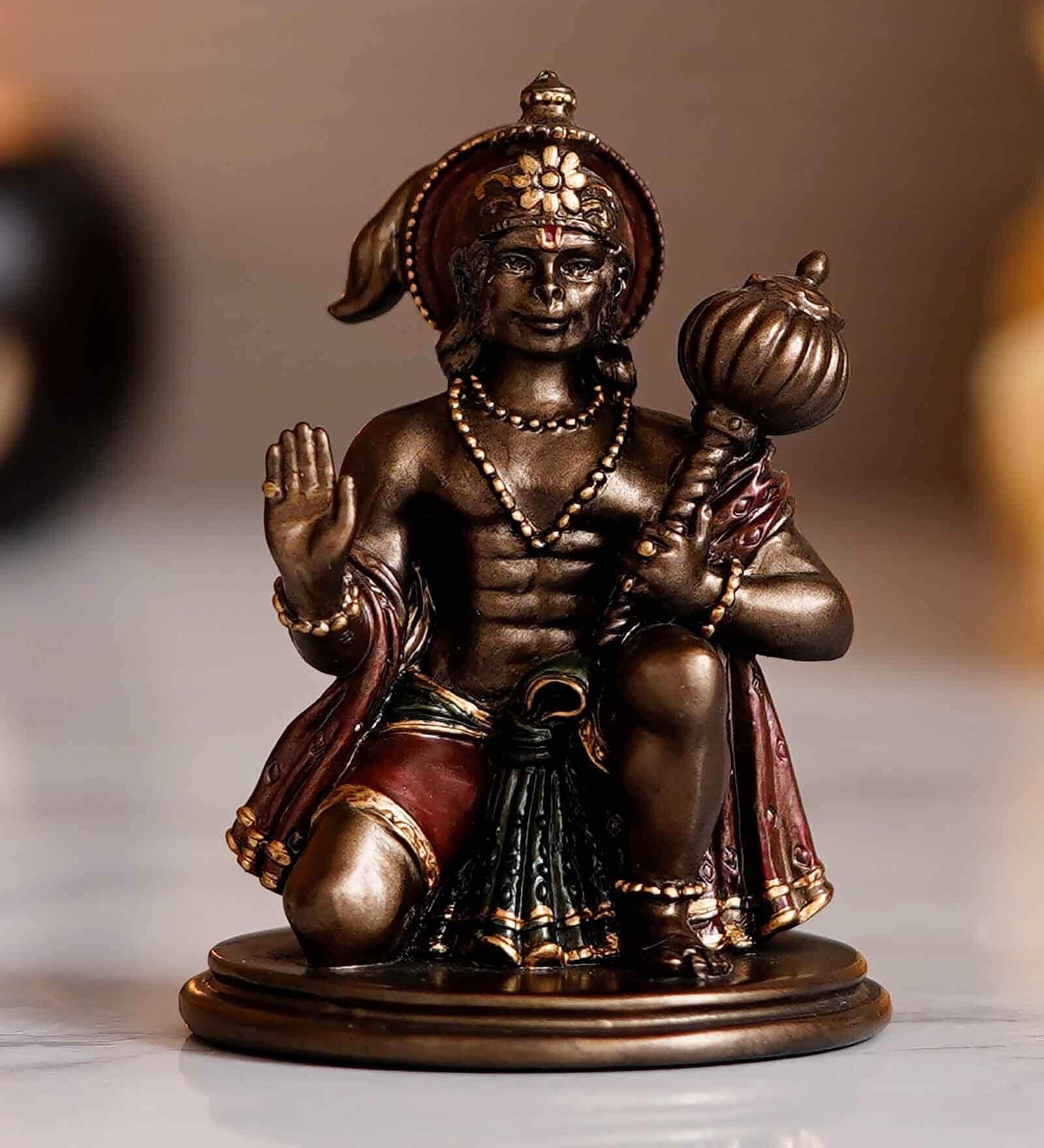 Hanuman Brown Polyresin Idol