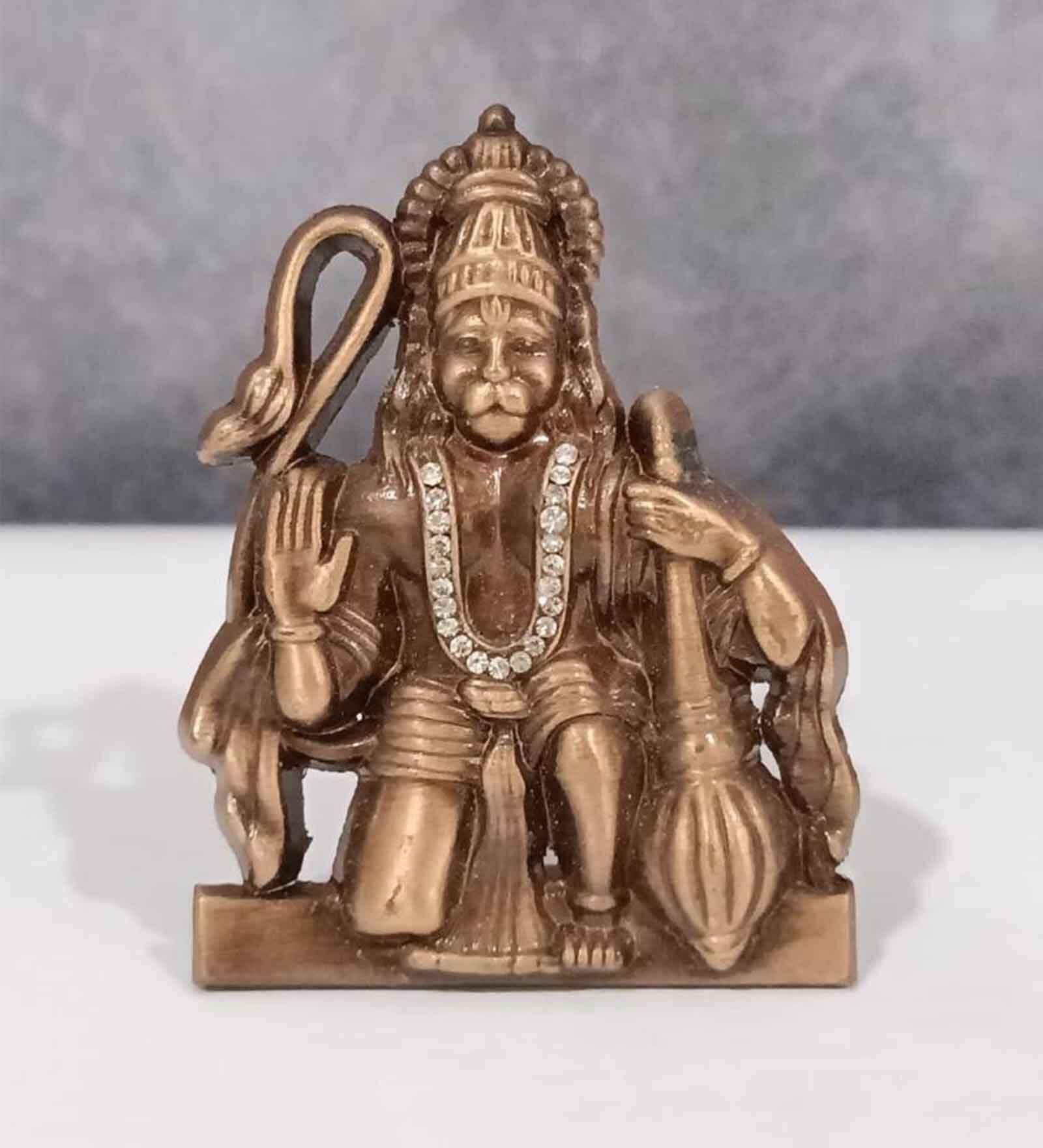 Hanuman Copper Metal Religious Symbol