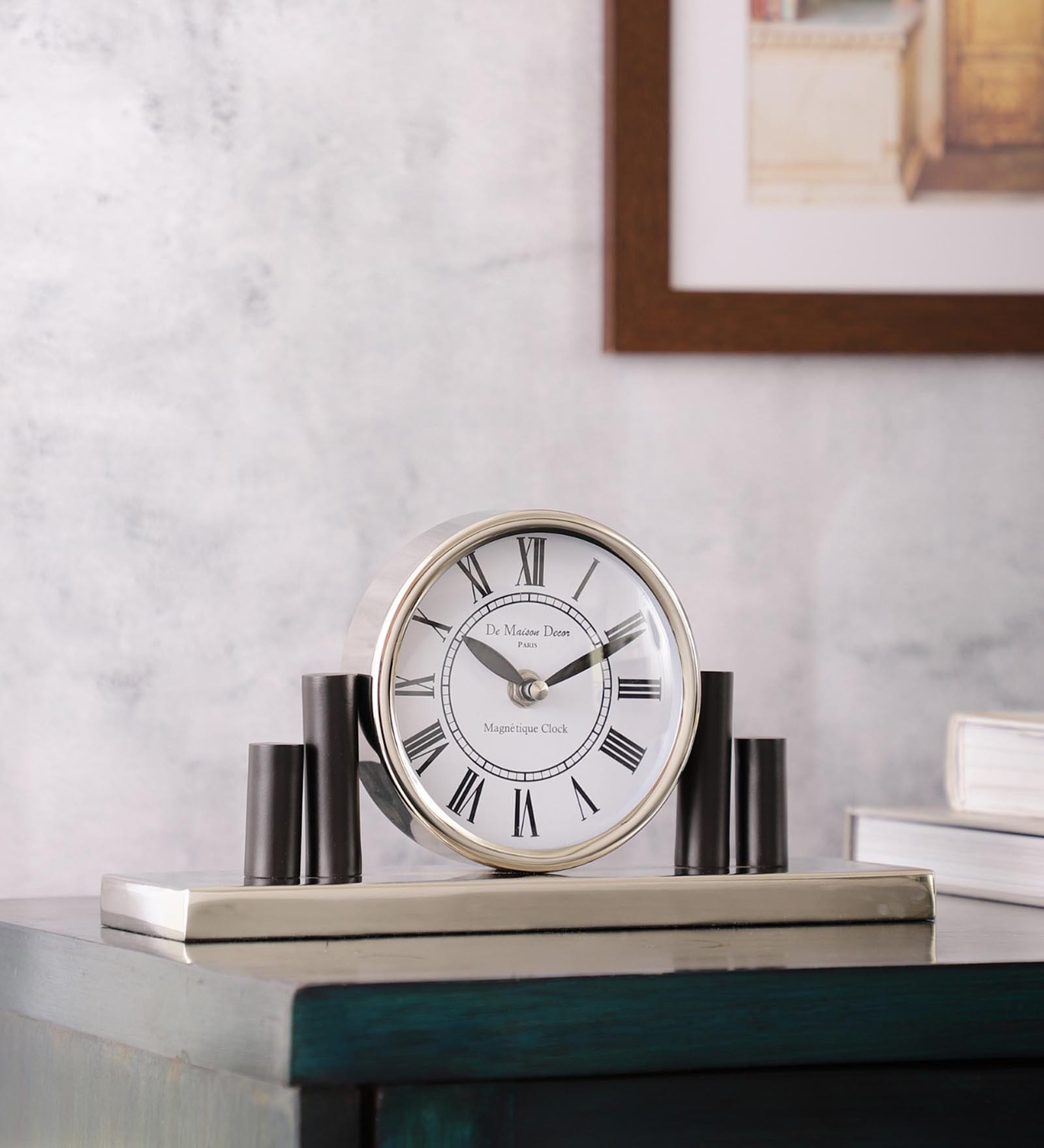 Harbor Hour Clock In Silver