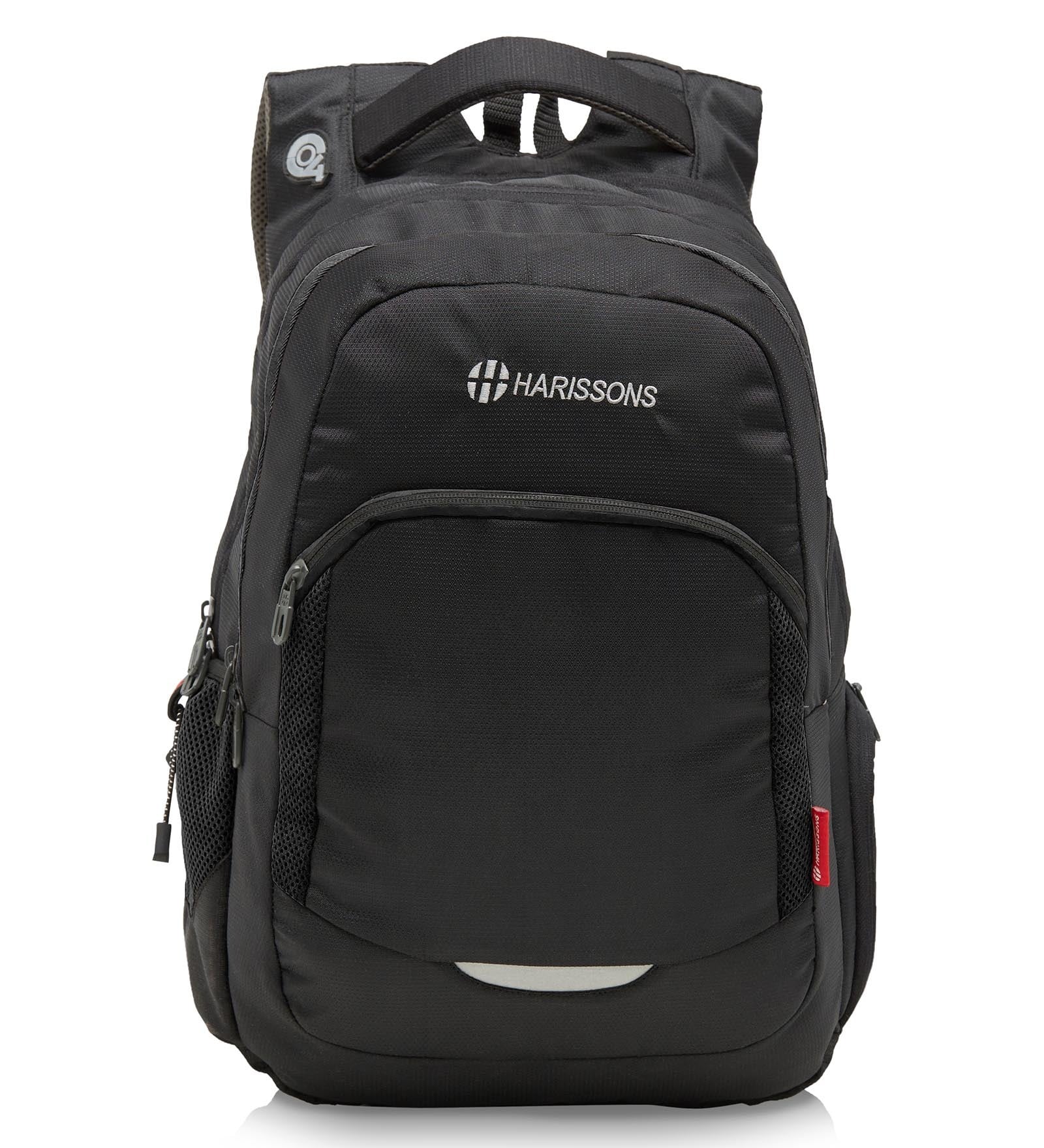Buy Harissons Xeno Black & Grey Polyester Backpack ,33 Litres Online