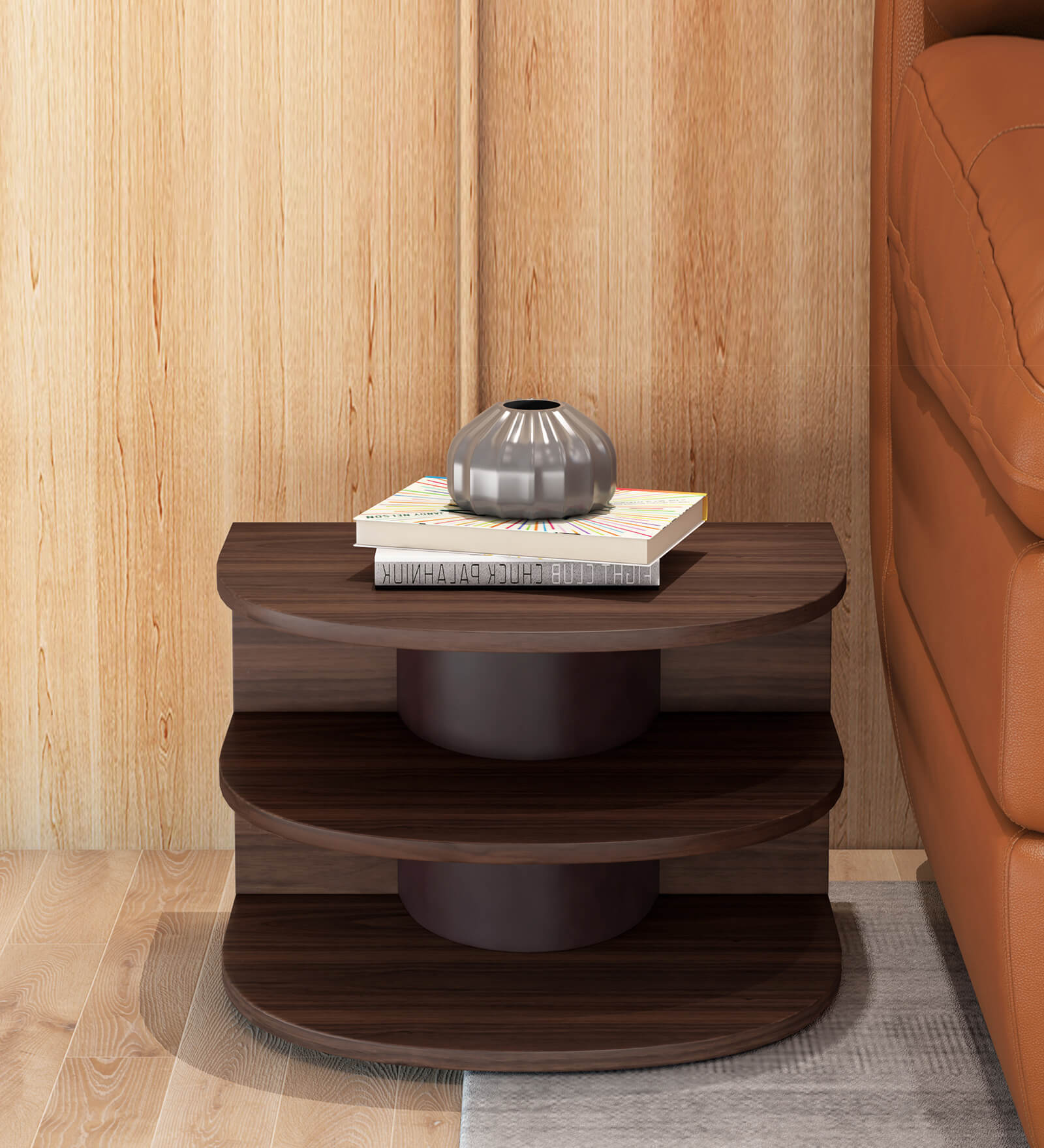 Harley End Table in Brown Colour