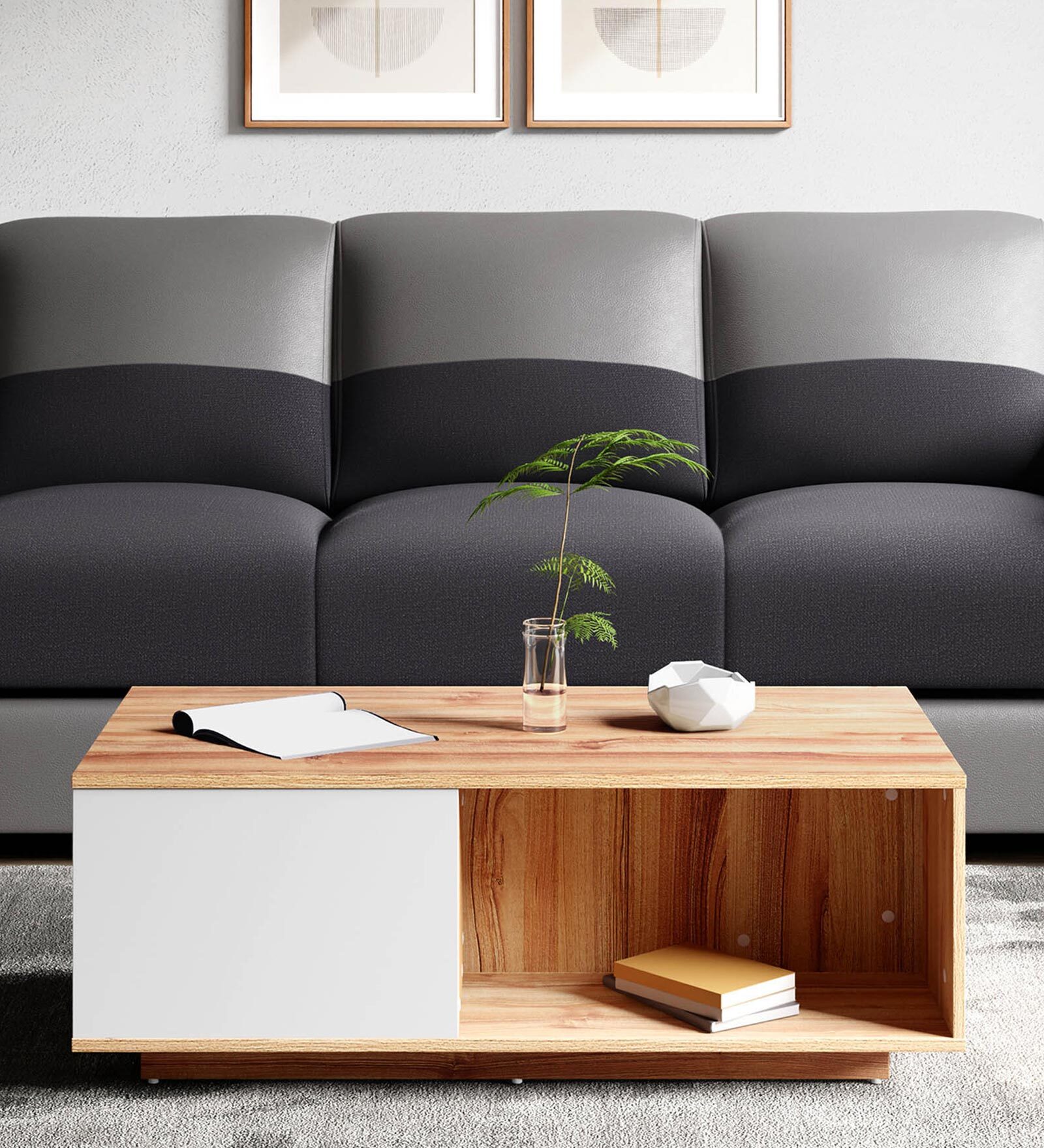 Harmony Coffee Table in Remini Walnut Finish