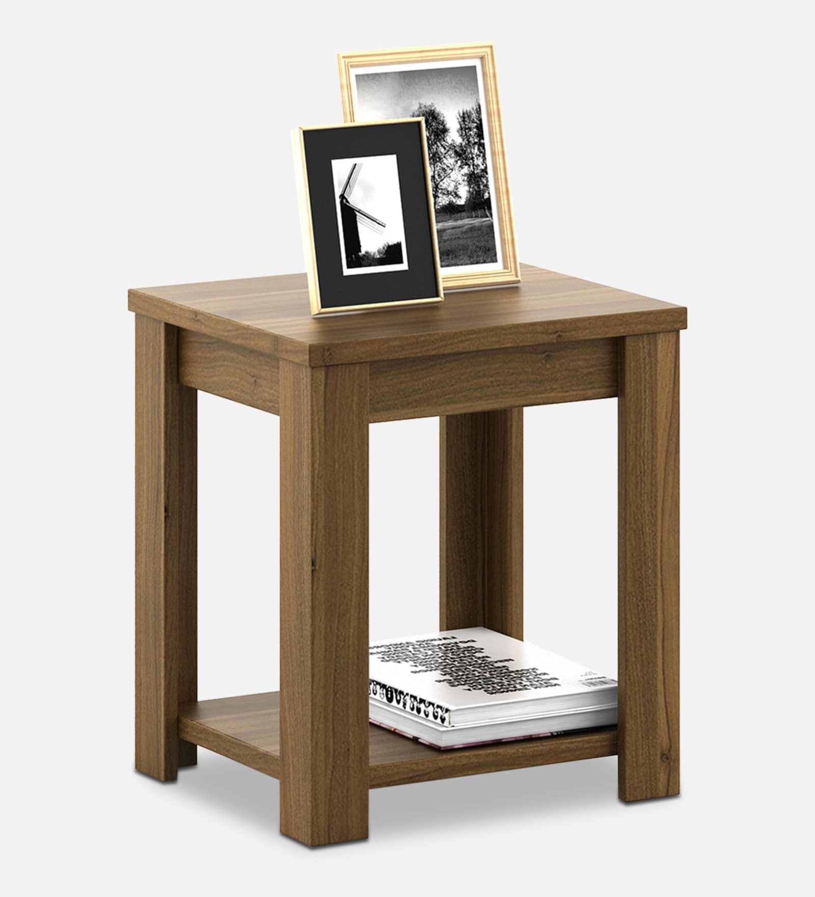 Kosmo Harmony Night Stand In Natural Teak Finish