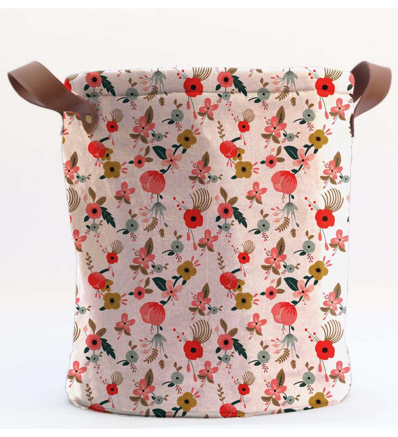 Canvas Multicolour Laundry Basket, 20 Ltr